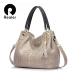 Genuine leather hand bag for women