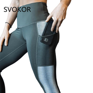 Pocket High Waist Leggings Women Fitness Workout