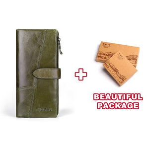 Genuine Leather Women Wallet/ Female Long Clutch Lady Wallet/Handbag